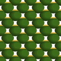 Irish holiday St Patrick day, seamless pot of coins vector