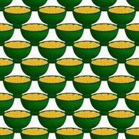 Irish holiday St Patrick day, seamless pot of coins vector