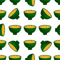Irish holiday St Patrick day, seamless pot of coins vector