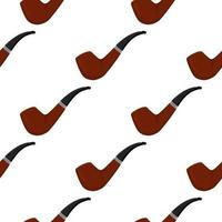 many identical seamless types smoke pipes different size for tobacco vector