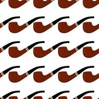 many identical seamless types smoke pipes different size for tobacco vector