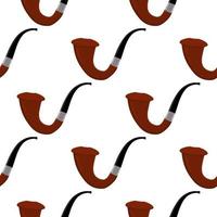 many identical seamless types smoke pipes different size for tobacco vector
