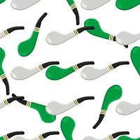 Irish holiday St Patrick day, seamless smoking pipes vector