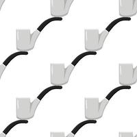 many identical seamless types smoke pipes different size for tobacco vector