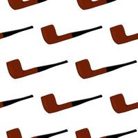 many identical seamless types smoke pipes different size for tobacco vector