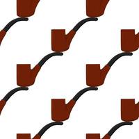 many identical seamless types smoke pipes different size for tobacco vector