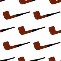 many identical seamless types smoke pipes different size for tobacco vector