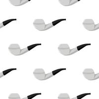 many identical seamless types smoke pipes different size for tobacco vector