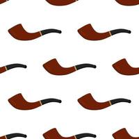 many identical seamless types smoke pipes different size for tobacco vector