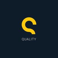 S Quality Logo Company Vector Template Design Illustration