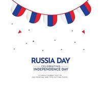 Happy Russia Independence Day Vector Template Design Illustration