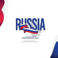 Happy Russia Independence Day Vector Template Design Illustration