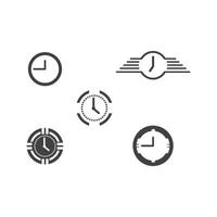 Set Fast time Logo Template vector