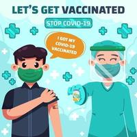 Lets Get Vaccinate vector
