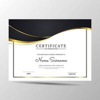 elegant diploma certificate template Use for print vector