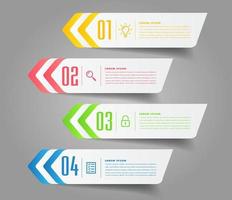 modern text box template, infographics banner vector