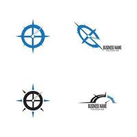 Compass icon and symbol vector template