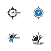 Compass icon and symbol vector template