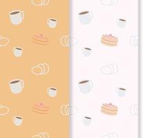 fancy seamless background with sweets vector