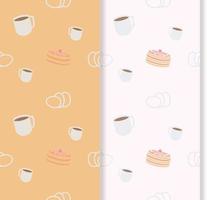 fancy seamless background with sweets vector