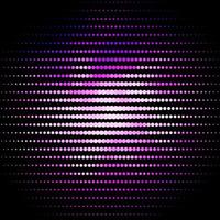 Dark Purple vector background with bubbles.