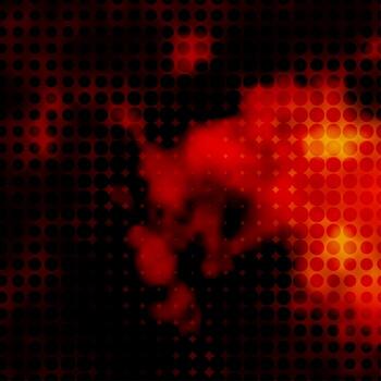 Light Red, Yellow vector texture with circles.