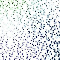 Dark Blue, Green vector backdrop with circles.