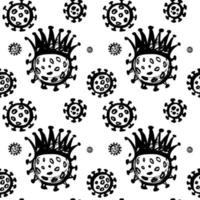 coronavirus vector seamless pattern. covid