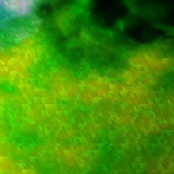 textura de vector verde claro, amarillo con estilo triangular.