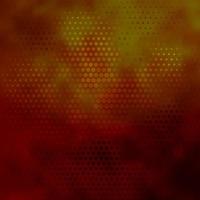 Dark Brown vector background with bubbles.