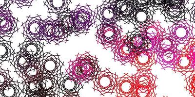 Light Purple, Pink vector backdrop with chaotic shapes.