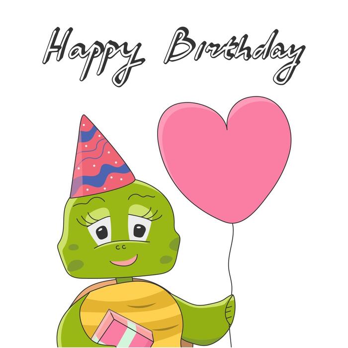 Turtle Birthday Vector Art, Icons, and Graphics for Free Download