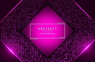 Dark purple Realistic abstract Geometric background  Neon light effect vector