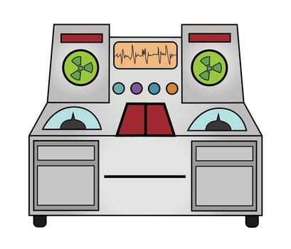 Robot Machine Cartoon Character Design vector