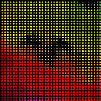 Dark Multicolor vector pattern with circles.