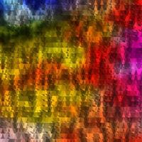 textura de vector multicolor claro con líneas, triángulos.