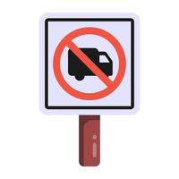 No truck Allowed vector