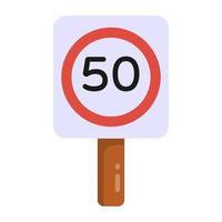 Traffic  Speed Limit vector