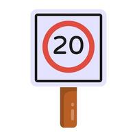 Speed Limit  Post vector