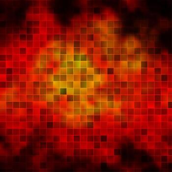 Dark Orange vector texture in rectangular style.