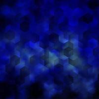 Dark BLUE vector layout with hexagonal shapes.