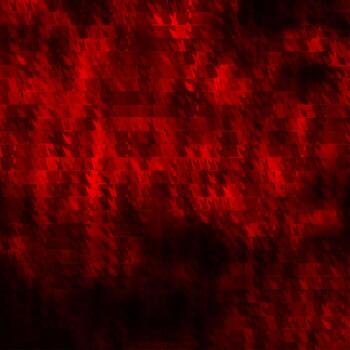 Dark Orange vector template with lines, triangles.