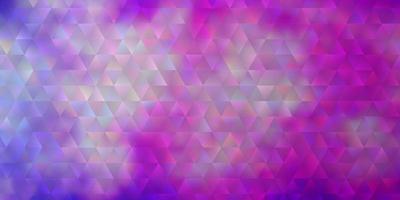 Light Pink vector backdrop with lines, triangles.