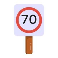 Speed Limit  Post vector