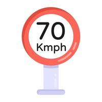 Speed Limit  Post vector