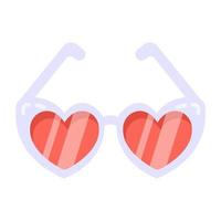 Party Wear Heart Glasses vector