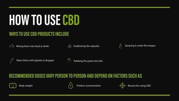 How to use CBD, medical uses for cbd oil of cannabis plant vector