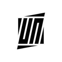Logo monogram design template vector