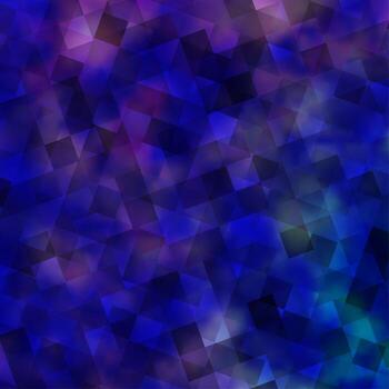 patrón de vector púrpura claro con estilo poligonal con cubos.