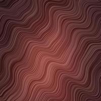 Dark Red vector pattern with curved lines.